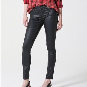 AG Coated black pants